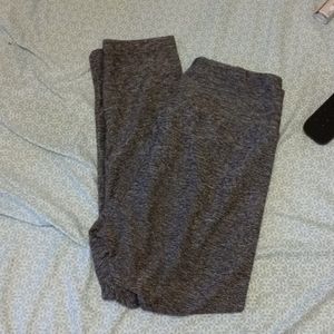 Gray mid calf leggings